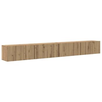 TV-Schrankset 4 Stk. Artisan-Eiche Holzwerkstoff