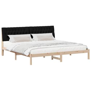 Bettgestell mit gepolstertem Kopfteil Braun 200 x 200 cm