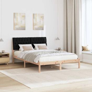 Bettgestell mit gepolstertem Kopfteil Braun 150 x 200 cm