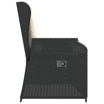 Gartenbank Schwarz Poly-Rattan