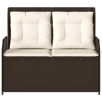 Gartenbank Braun Poly-Rattan