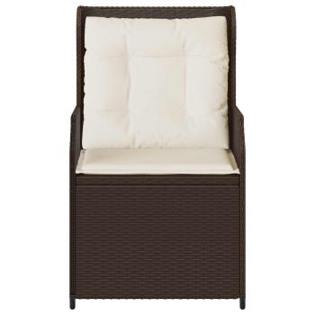 Gartenbank 2 stk. Braun Poly-Rattan