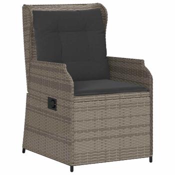 Gartenbank 2 stk. Grau Poly-Rattan