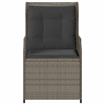 Gartenbank 2 stk. Grau Poly-Rattan