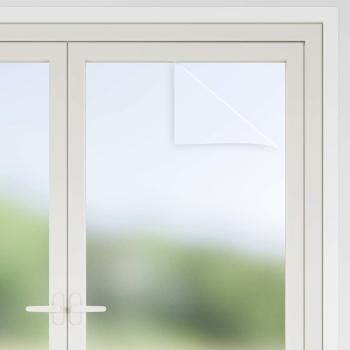Selbstklebende Fensterfolie Frostiges Grau 90 x 2000 cm PVC