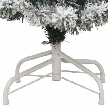 Künstlicher klappbarer Weihnachtsbaum Grün und Weiß 120 cm