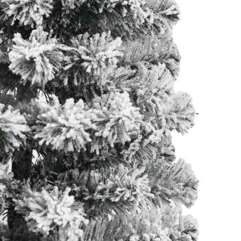 Künstlicher klappbarer Weihnachtsbaum Grün und Weiß 150 cm
