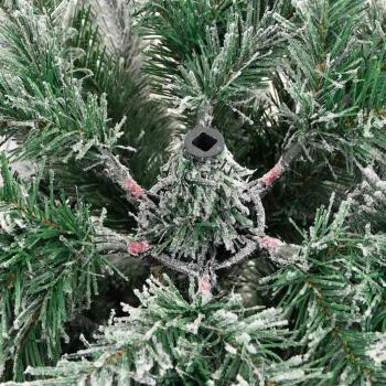 Künstlicher klappbarer Weihnachtsbaum Grün und Weiß 150 cm