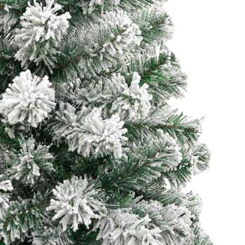 Künstlicher klappbarer Weihnachtsbaum Grün und Weiß 180 cm