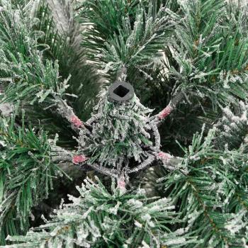 Künstlicher klappbarer Weihnachtsbaum Grün und Weiß 180 cm