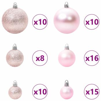 Künstlicher klappbarer Weihnachtsbaum Grün und Weiß 180 cm