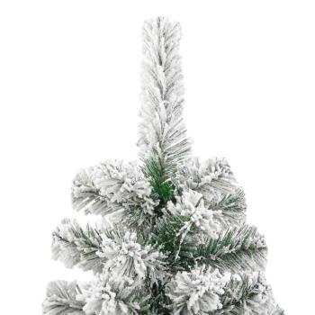 Künstlicher klappbarer Weihnachtsbaum Grün und Weiß 180 cm