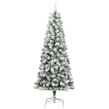 Künstlicher klappbarer Weihnachtsbaum Grün und Weiß 240 cm