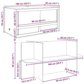Terrarium Braun 100 x 50 x 100 cm OSB