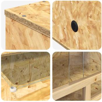 Terrarium Braun 100 x 50 x 100 cm OSB