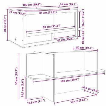 Terrarium Braun 100 x 50 x 100 cm OSB
