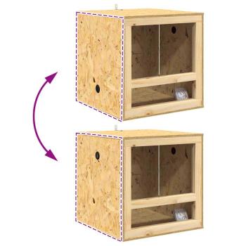 Terrarium Braun 50 x 50 x 100 cm OSB