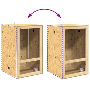 Terrarium Braun 50 x 50 x 130 cm OSB