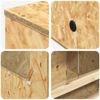 Terrarium Braun 50 x 50 x 130 cm OSB