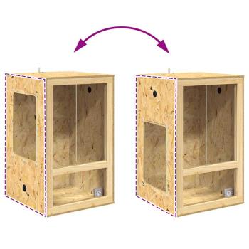 Terrarium Braun 50 x 50 x 130 cm OSB