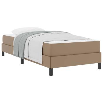 Bettrahmen mit Matratze Cappuccino 90 x 200 cm Stoff