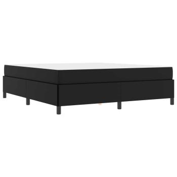 Bettrahmen mit Matratze Schwarz 180 x 200 cm Stoff