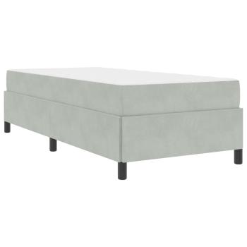 Bettrahmen Hellgrau 80 x 200 cm Stoff
