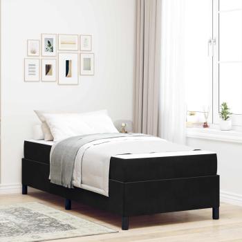 ARDEBO.de - Bettrahmen Schwarz 80 x 200 cm Stoff