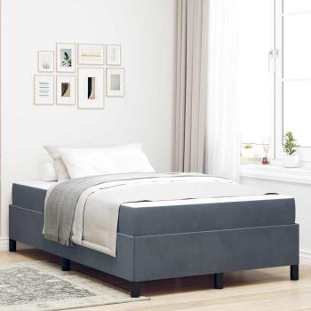 ARDEBO.de - Bettrahmen Dunkelgrau 120 x 190 cm Stoff