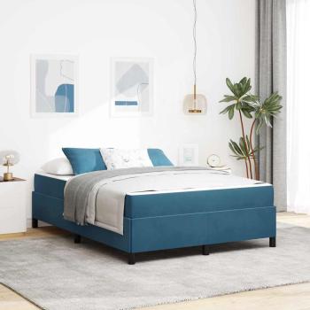 ARDEBO.de - Bettrahmen Dunkelblau 140 x 200 cm Stoff
