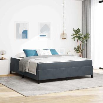 ARDEBO.de - Bettrahmen Dunkelgrau 180 x 200 cm Stoff
