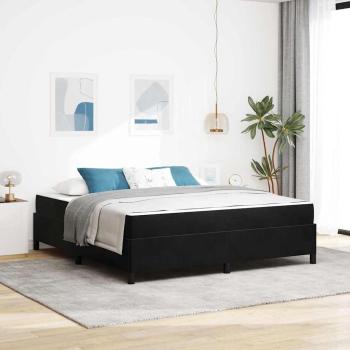 ARDEBO.de - Bettrahmen Schwarz 180 x 200 cm Stoff