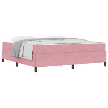 Bettrahmen Rosa 180 x 200 cm Stoff