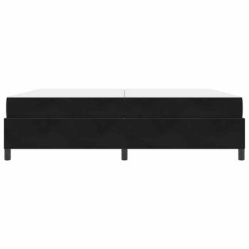 Bettrahmen Schwarz 200 x 200 cm Stoff