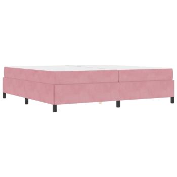 Bettrahmen Rosa 200 x 200 cm Stoff