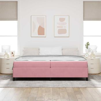 Bettrahmen Rosa 200 x 200 cm Stoff