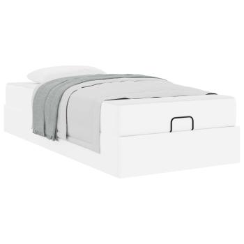 Bettgestell mit Matratze Sonstiges 2 Stk. Weiß PVC