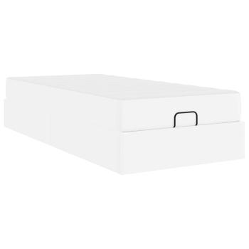 Bettgestell mit Matratze Sonstiges 2 Stk. Weiß PVC