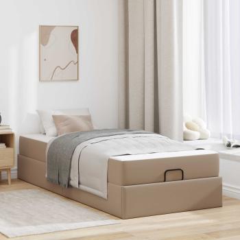 ARDEBO.de - Bettgestell mit Matratze Sonstiges 2 Stk. Hellbraun PVC