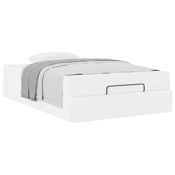 Bettgestell mit Matratze Sonstiges 2 Stk. Weiß PVC
