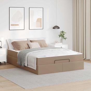 ARDEBO.de - Bettgestell mit Matratze Sonstiges 2 Stk. Hellbraun PVC