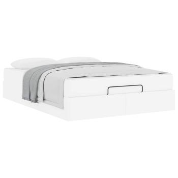 Bettgestell mit Matratze Sonstiges 2 Stk. Weiß PVC