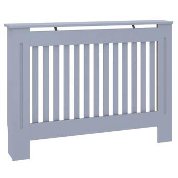 Heizkörperabdeckung 2 stk. Grau 112 x 19 x 81,5 cm