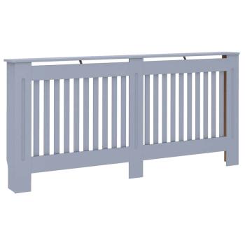 Heizkörperabdeckung 2 stk. Grau 172 x 19 x 81,5 cm