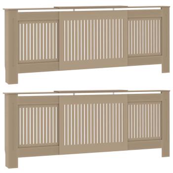 Heizkörperabdeckung 2 stk. Sonoma-Eiche 205 x 20,5 x 81,5 cm