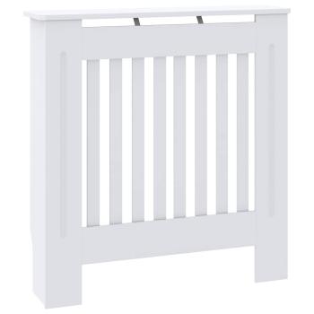 Heizkörperabdeckung 2 Stk. Weiß 78 x 19 x 81,5 cm Holzwerkstoff