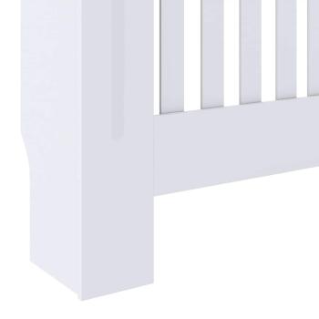 Heizkörperabdeckung 2 Stk. Weiß 78 x 19 x 81,5 cm Holzwerkstoff