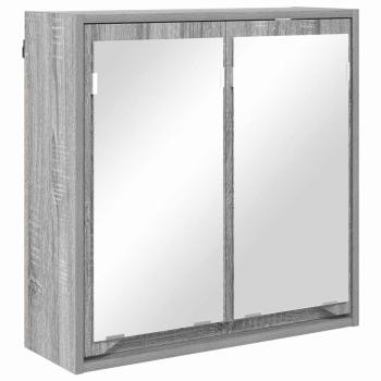 Badezimmermöbel-Set 3 stk. Graues Sonoma 72,5 x 36,5 x 100 cm