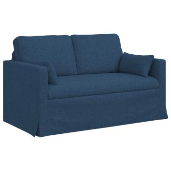 Sofa Set 2 stk. Blau Stoff