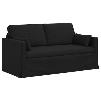 Sofa Set 2 stk. Schwarz Stoff